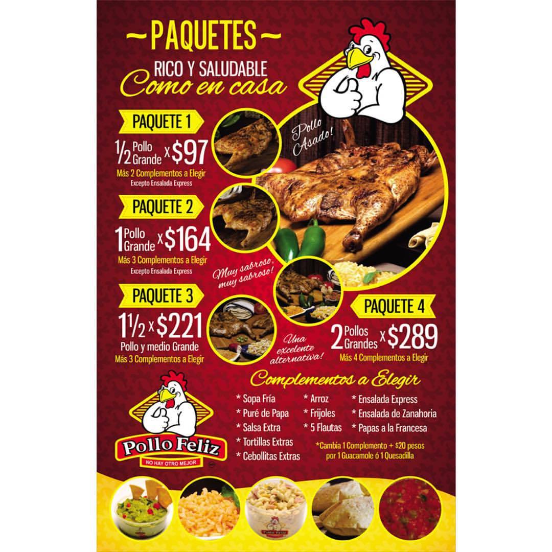 paquetes de pollo feliz