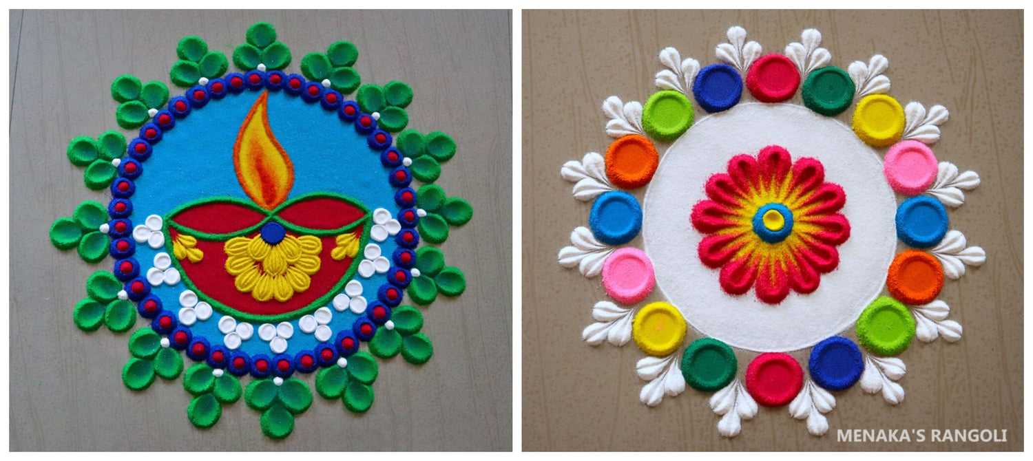 colourful rangoli design