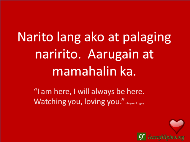 i admire you in tagalog