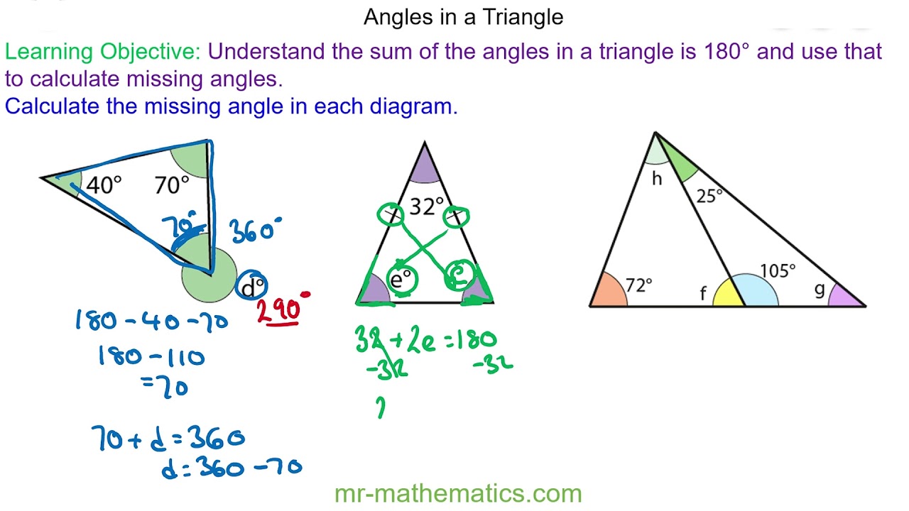 angle calculator for triangle