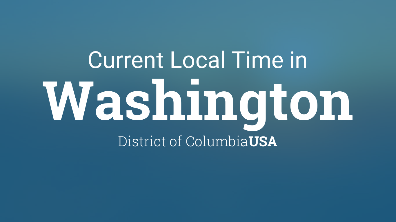 current time in washington state