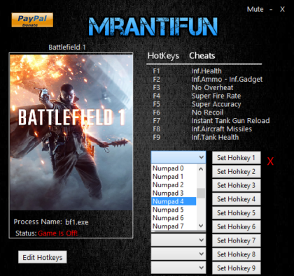 battlefield 1 pc trainer