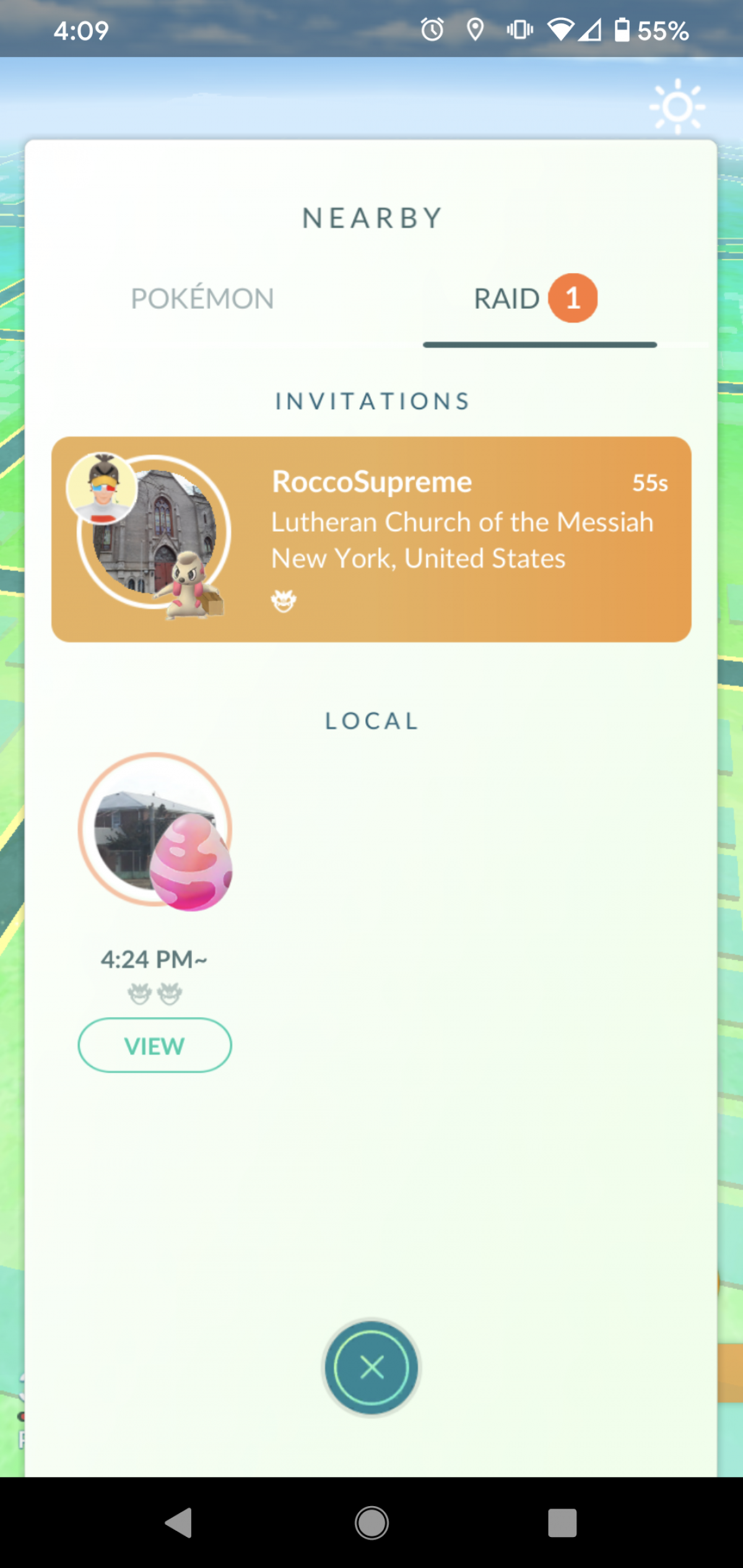 pokemon go raid invites