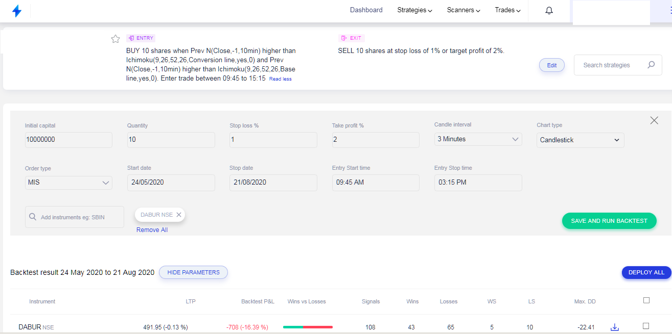 streak backtest