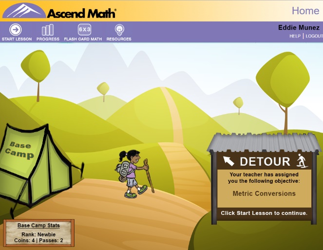 ascend math flash cards