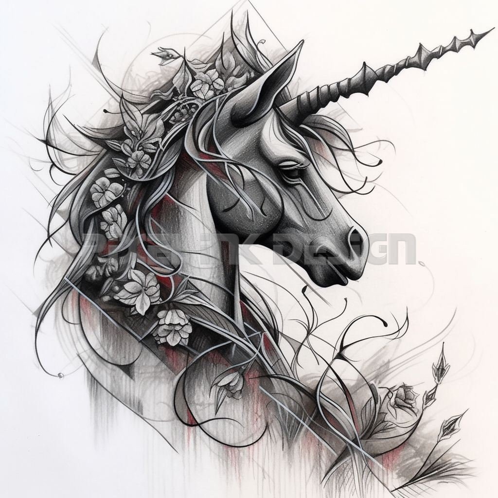 unicorn tattoo designs