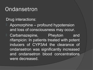 ondansetron drug interactions