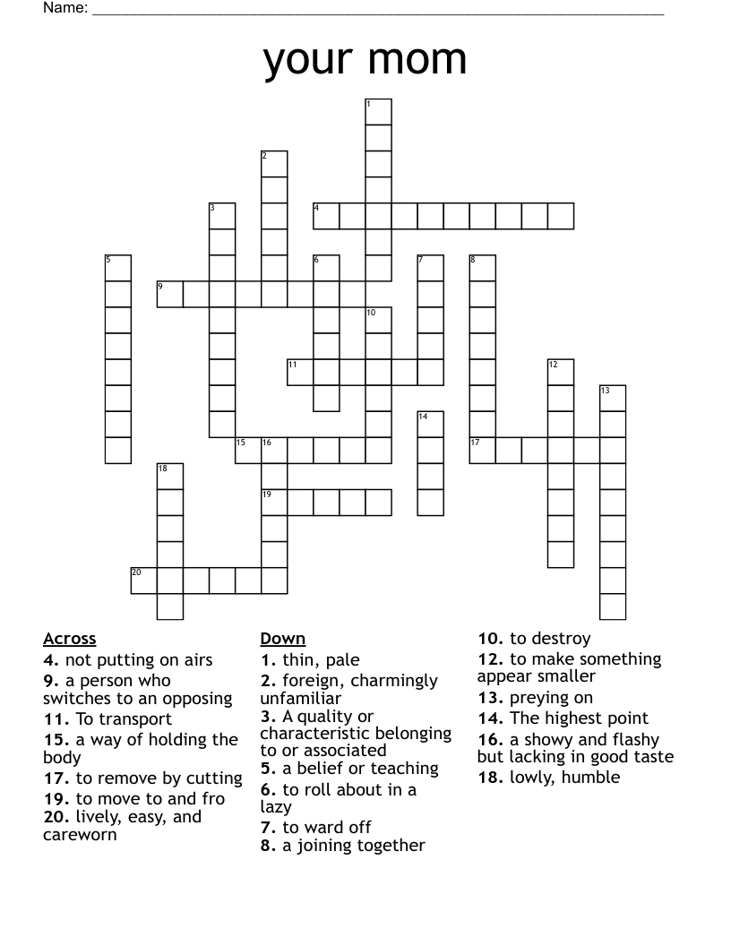 highest point crossword clue