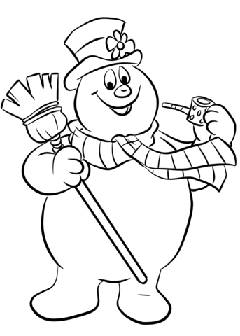 frosty the snowman coloring pages