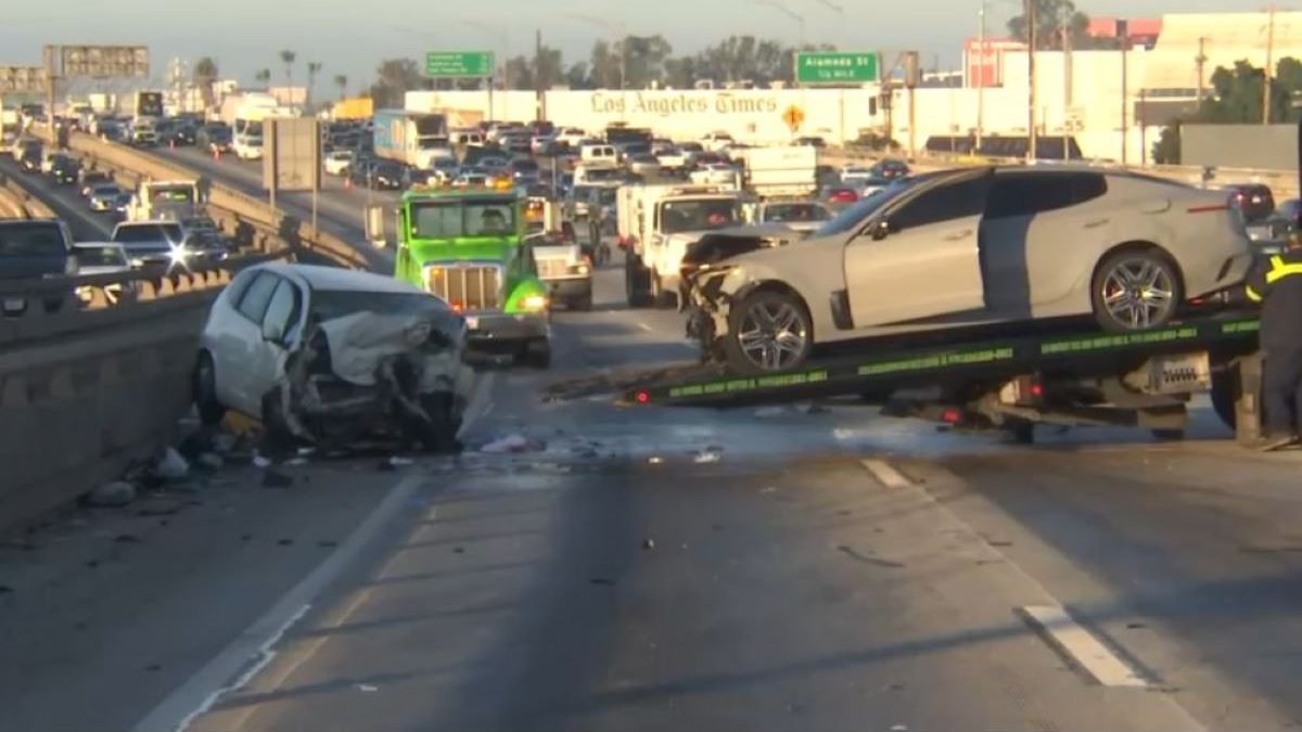 crash on 10 freeway