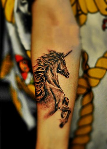 unicorn tattoo male