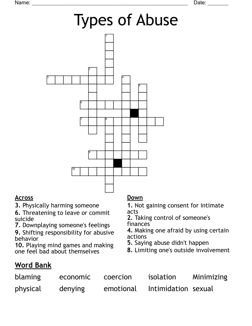 intimidation crossword clue 4 letters