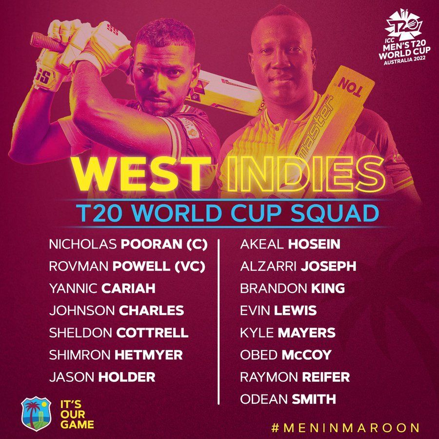 west indies cricket team 2022