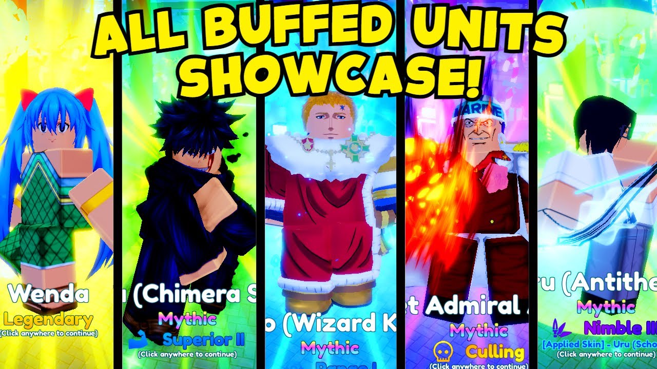 buff units anime adventures