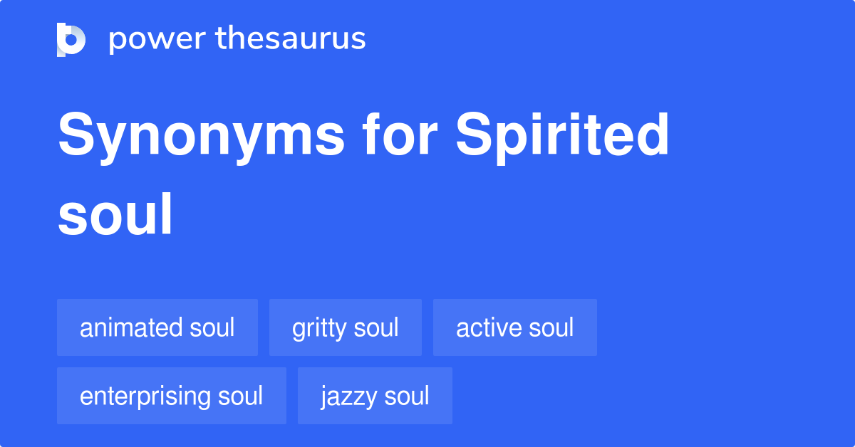 spirited thesaurus