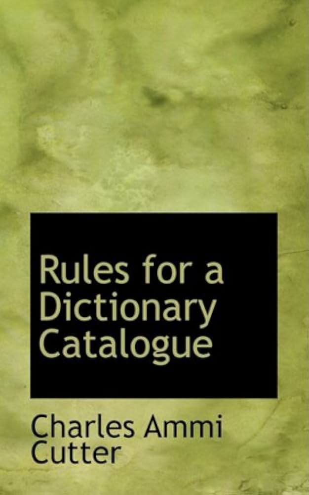 rules for dictionary catalogue