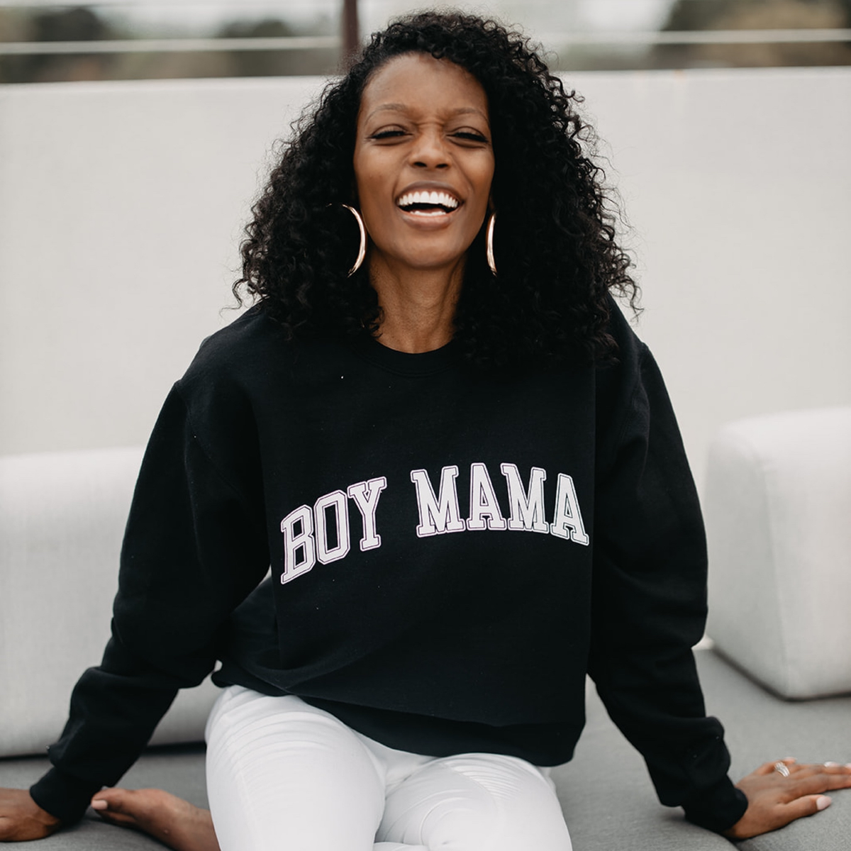 boy mama pullover