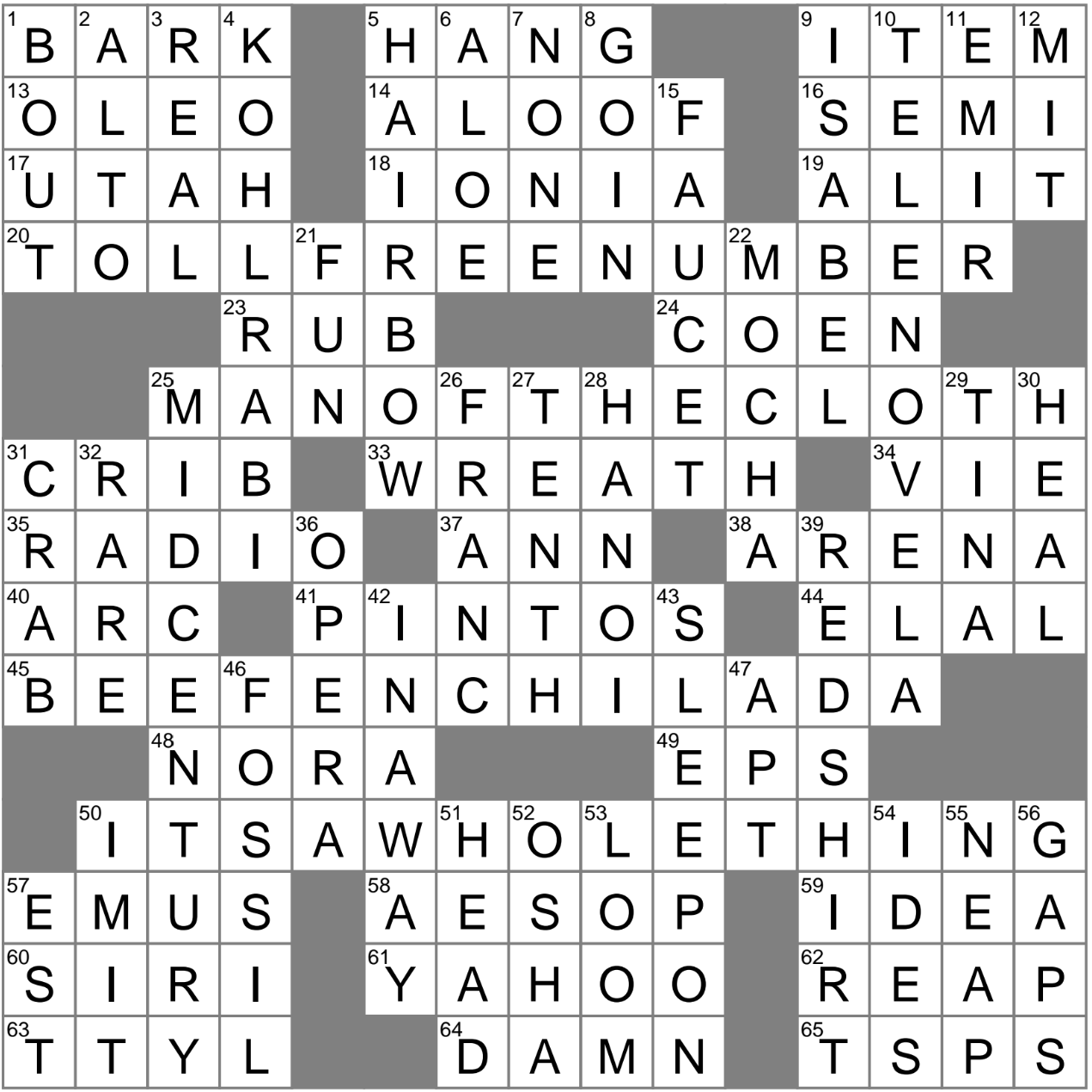 keep out crossword clue