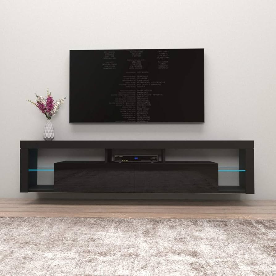 amazon black tv stand