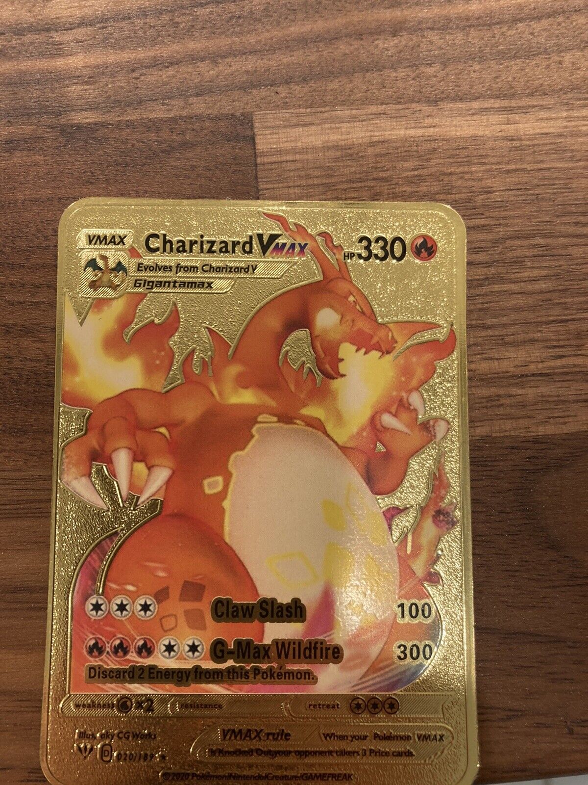 charizard vmax gold