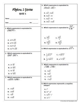 algebra 2 eoc review