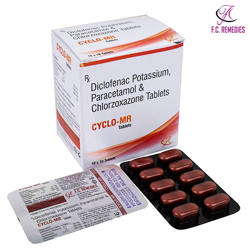 paracetamol diclofenac sodium and chlorzoxazone tablets