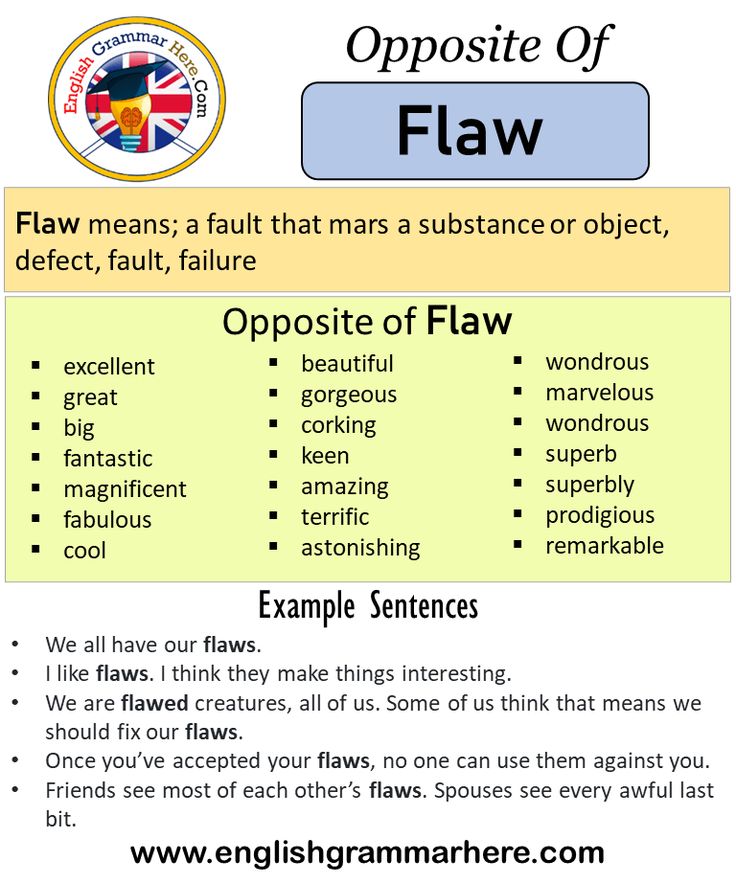 flaw antonym