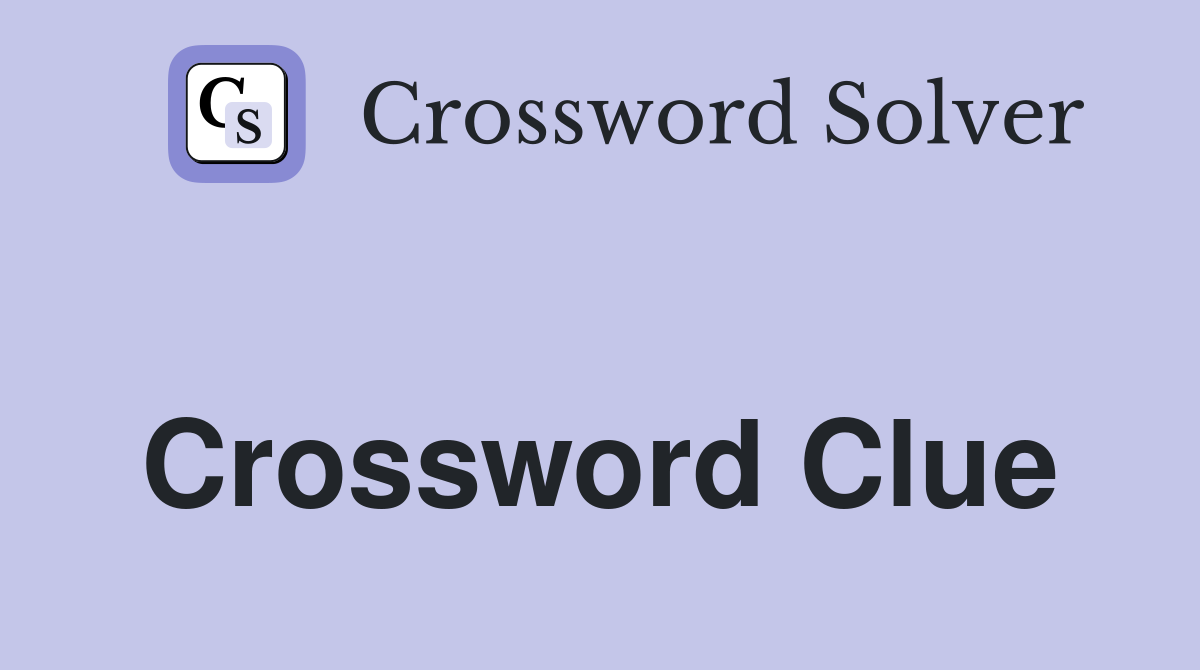 crossword solver org