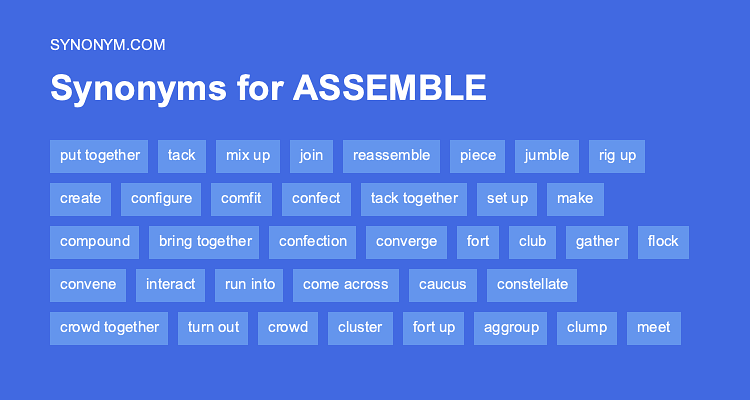 assemble synonym