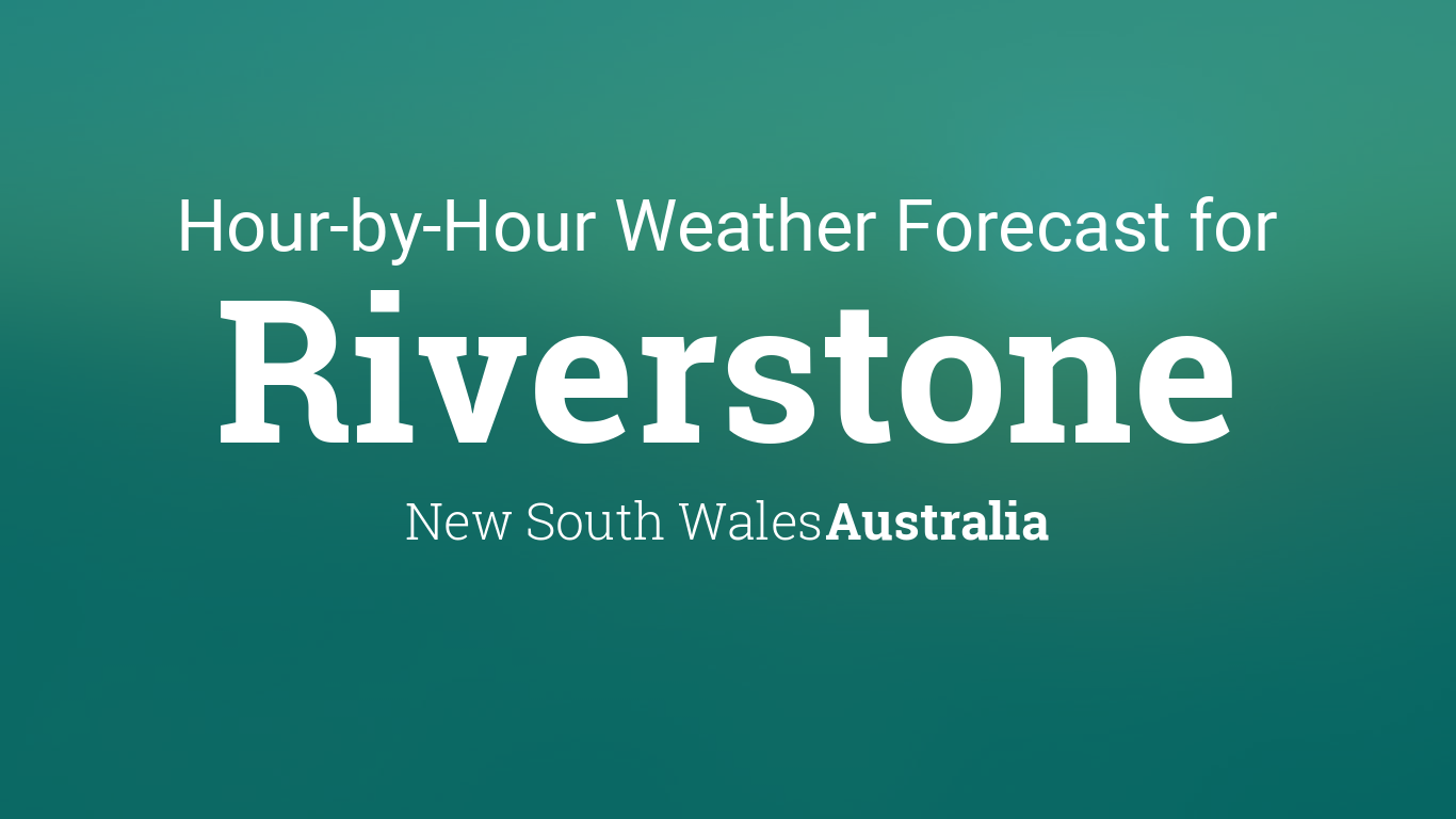 riverstone weather hourly