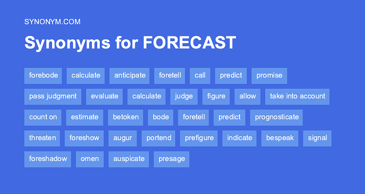foretelling synonym