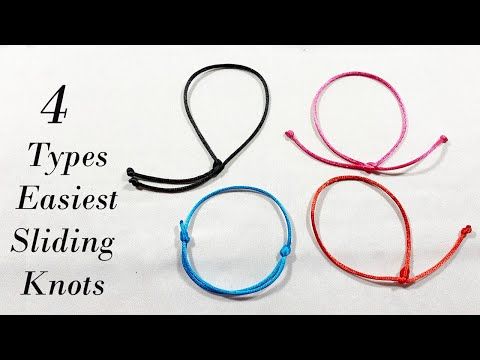 how to make an adjustable bracelet knot