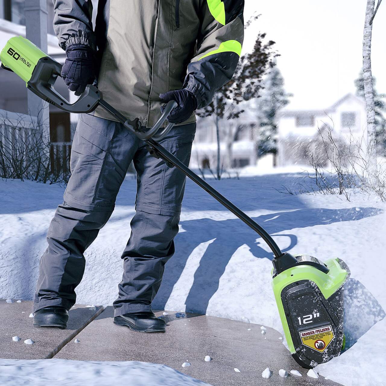 greenworks electric snow shovel