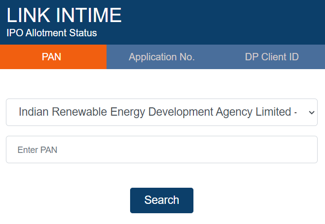 link intime ipo allotment status