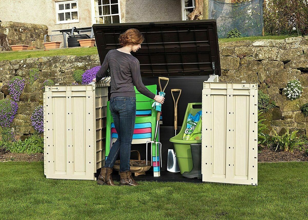 keter store it out max 1200l garden storage -