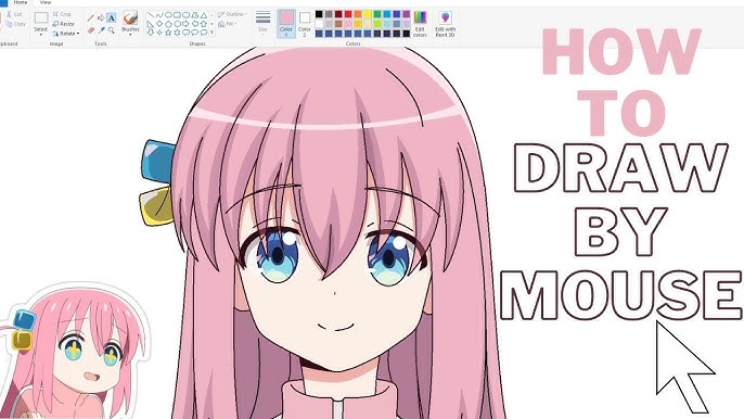 draw anime with mouse