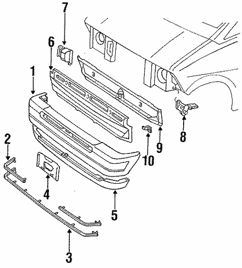 ford aerostar bumper