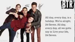 big time rush 24 seven lyrics