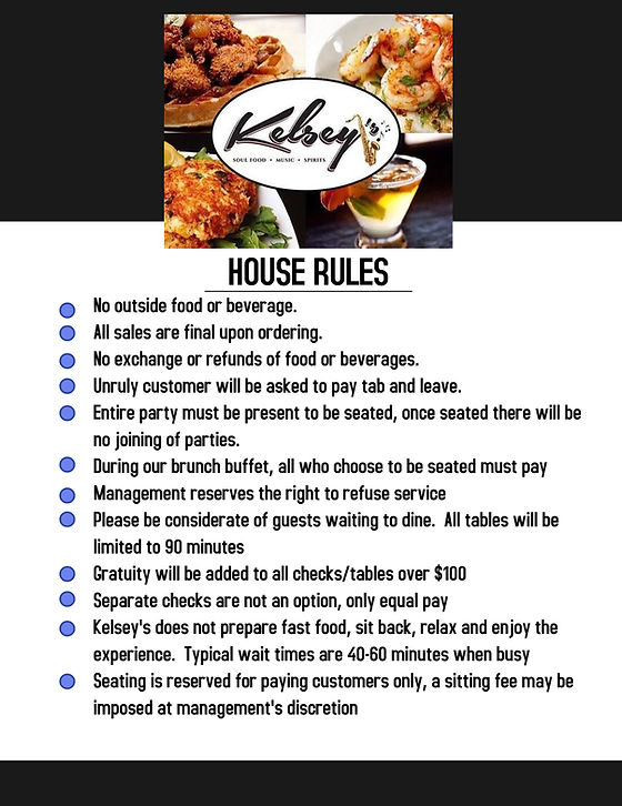 kelseys menu