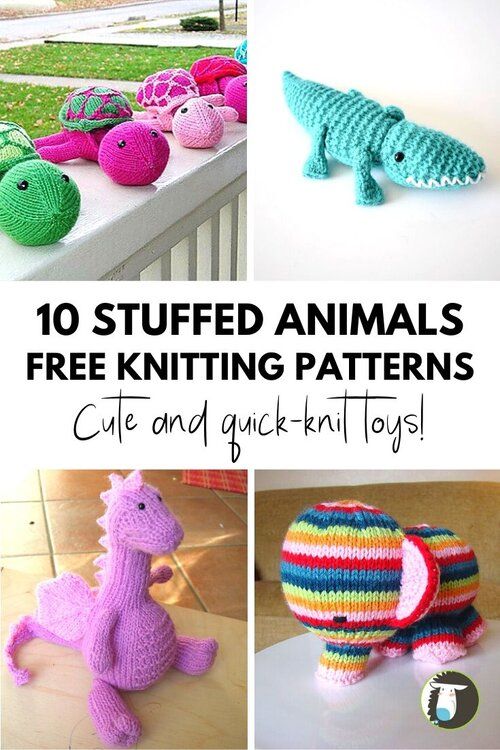 free animal knitting patterns