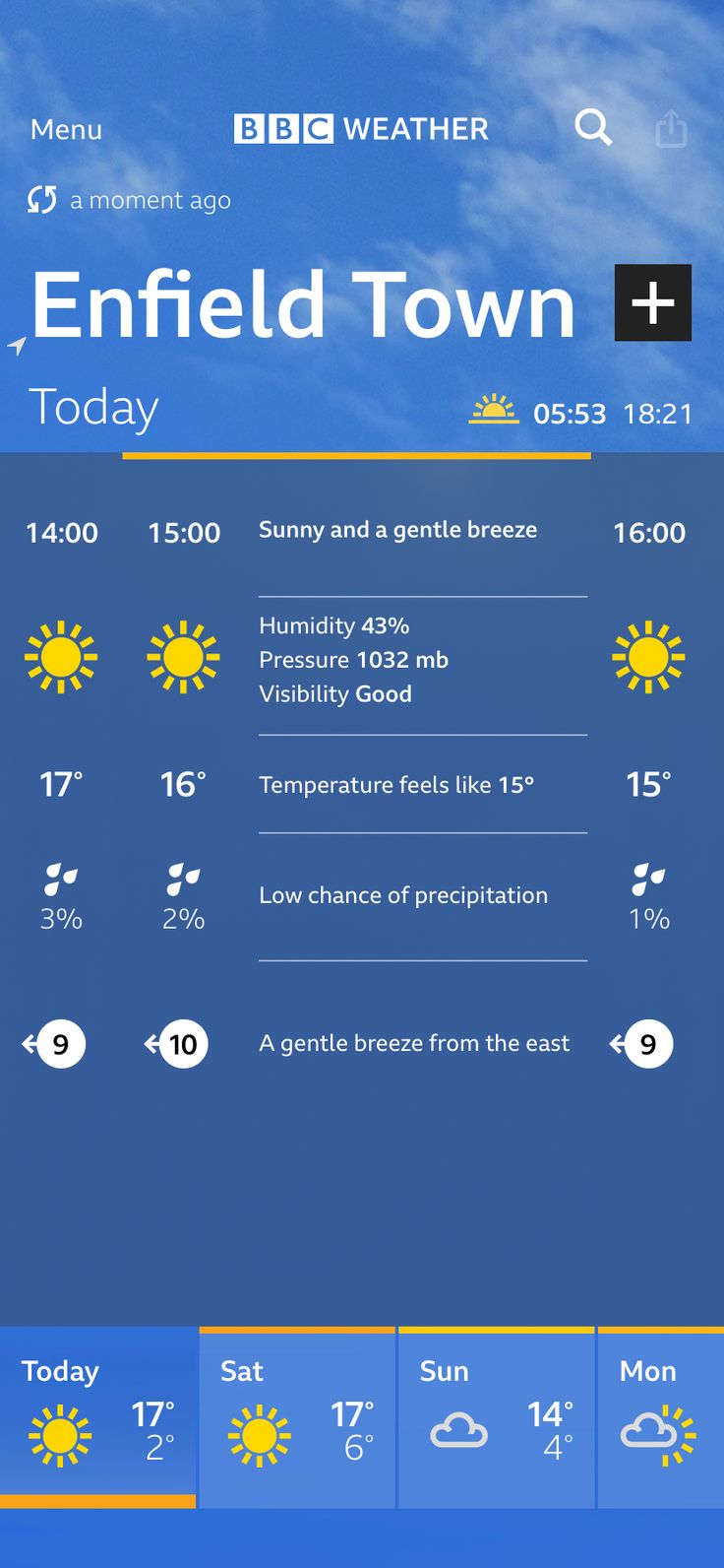 bbc weather london enfield