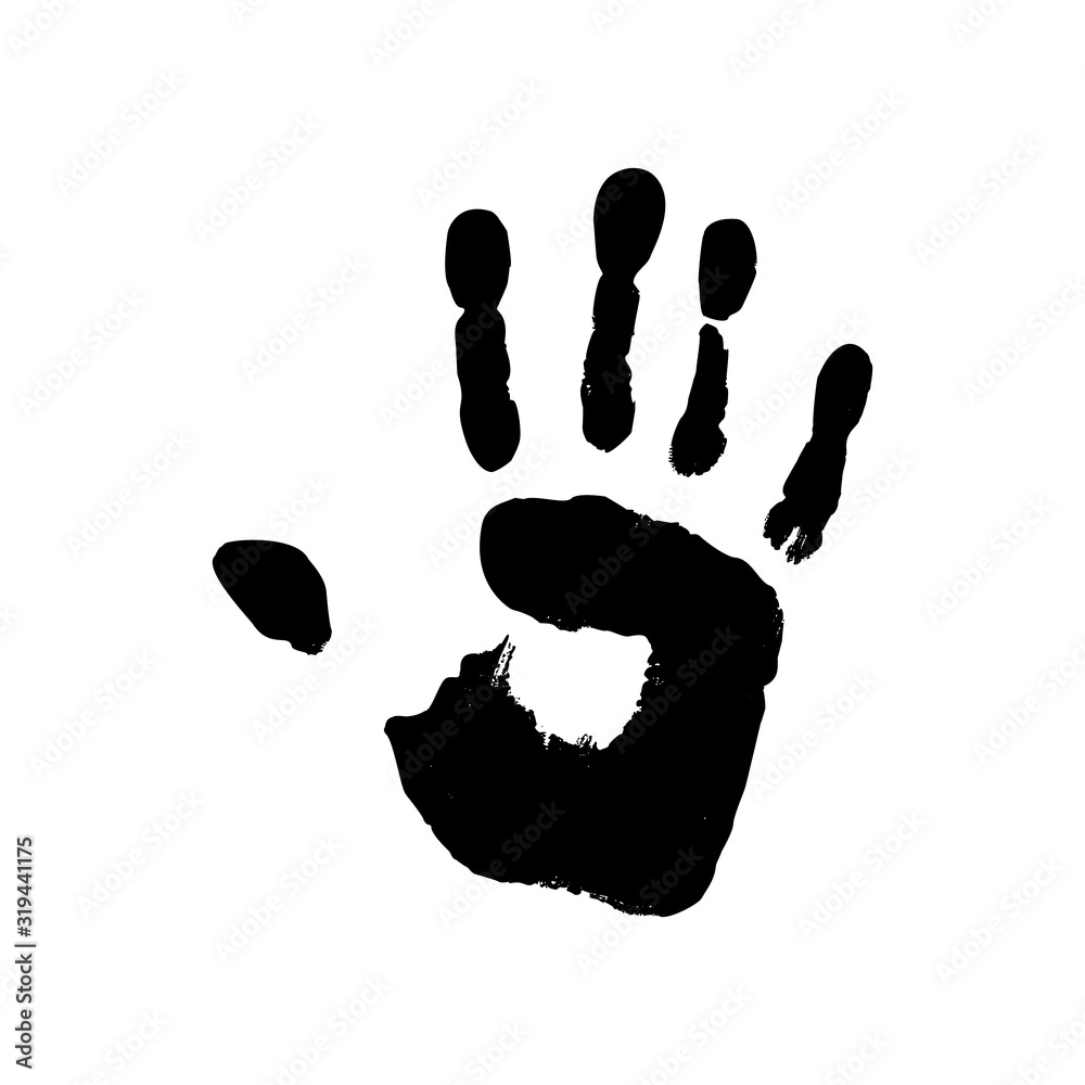 vector handprint