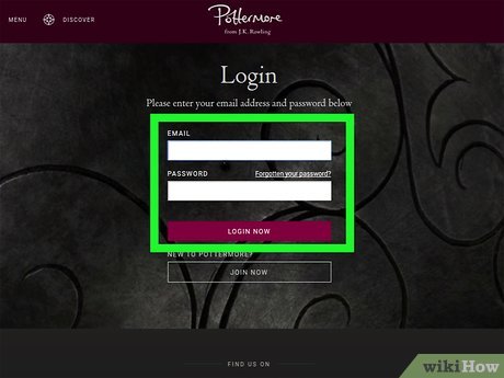 links mail pottermore click