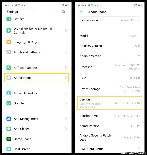 developer options in oppo