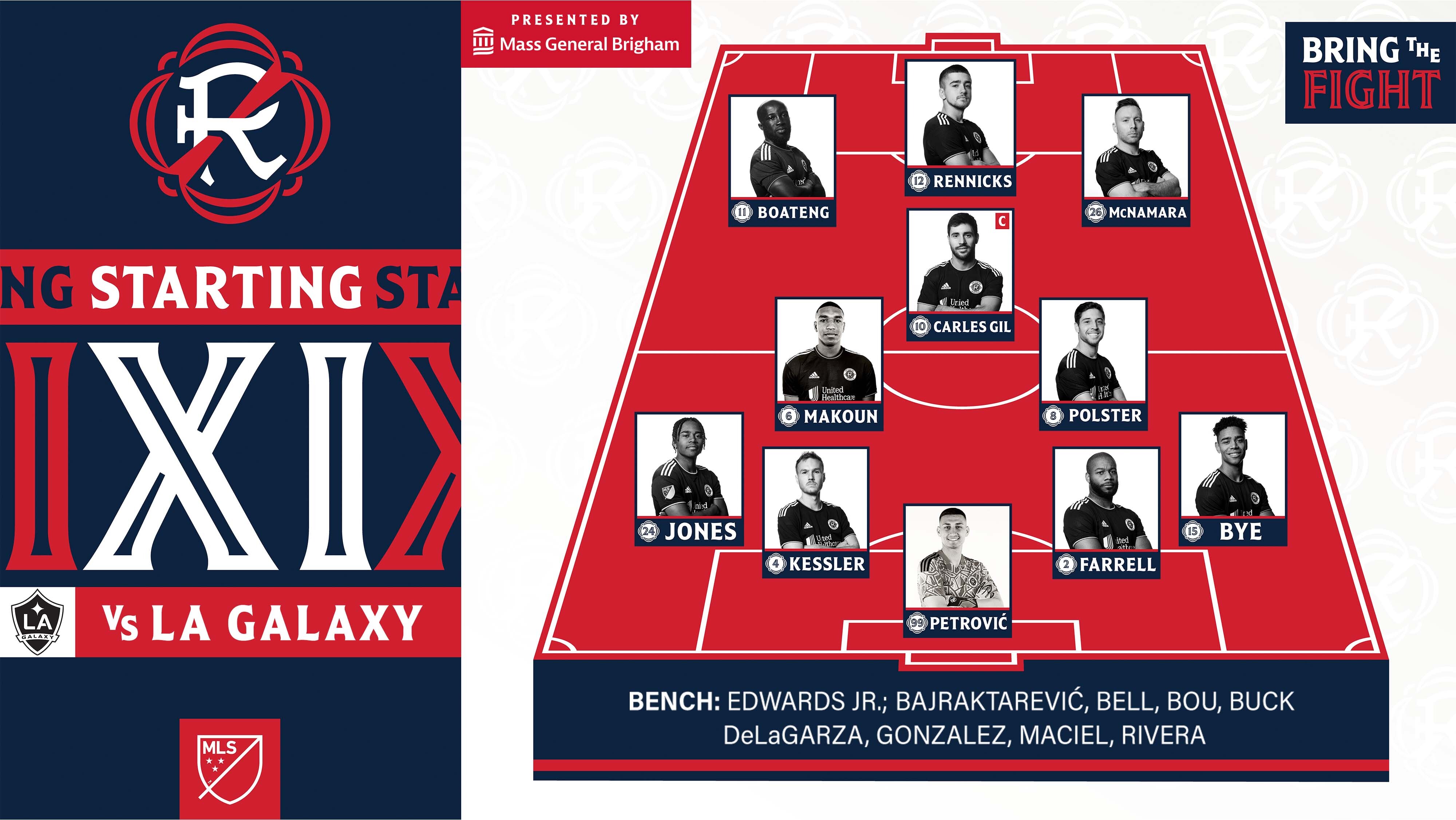 d.c. united vs la galaxy lineups