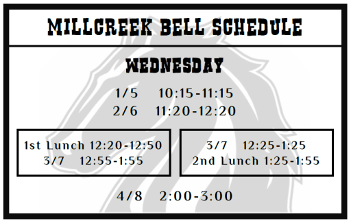 millcreek jr high bell schedule