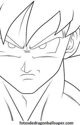 dibujos para dibujar faciles de goku