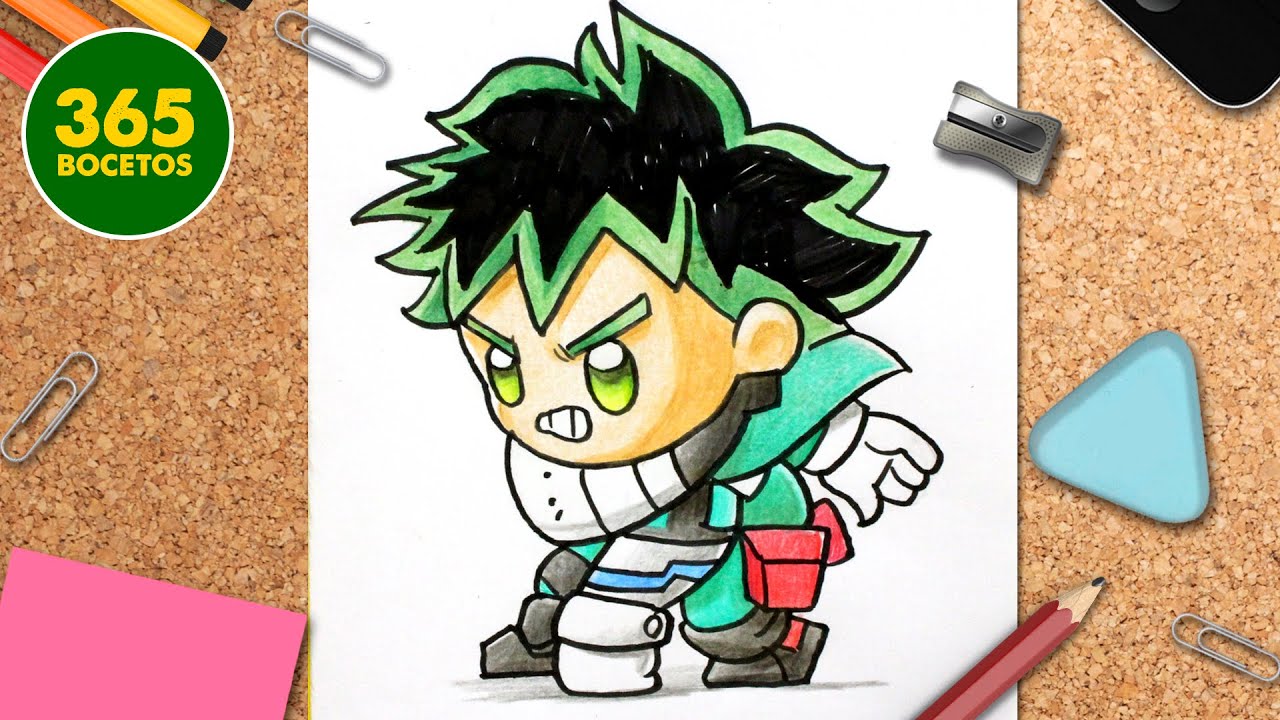 dibujos de deku kawaii