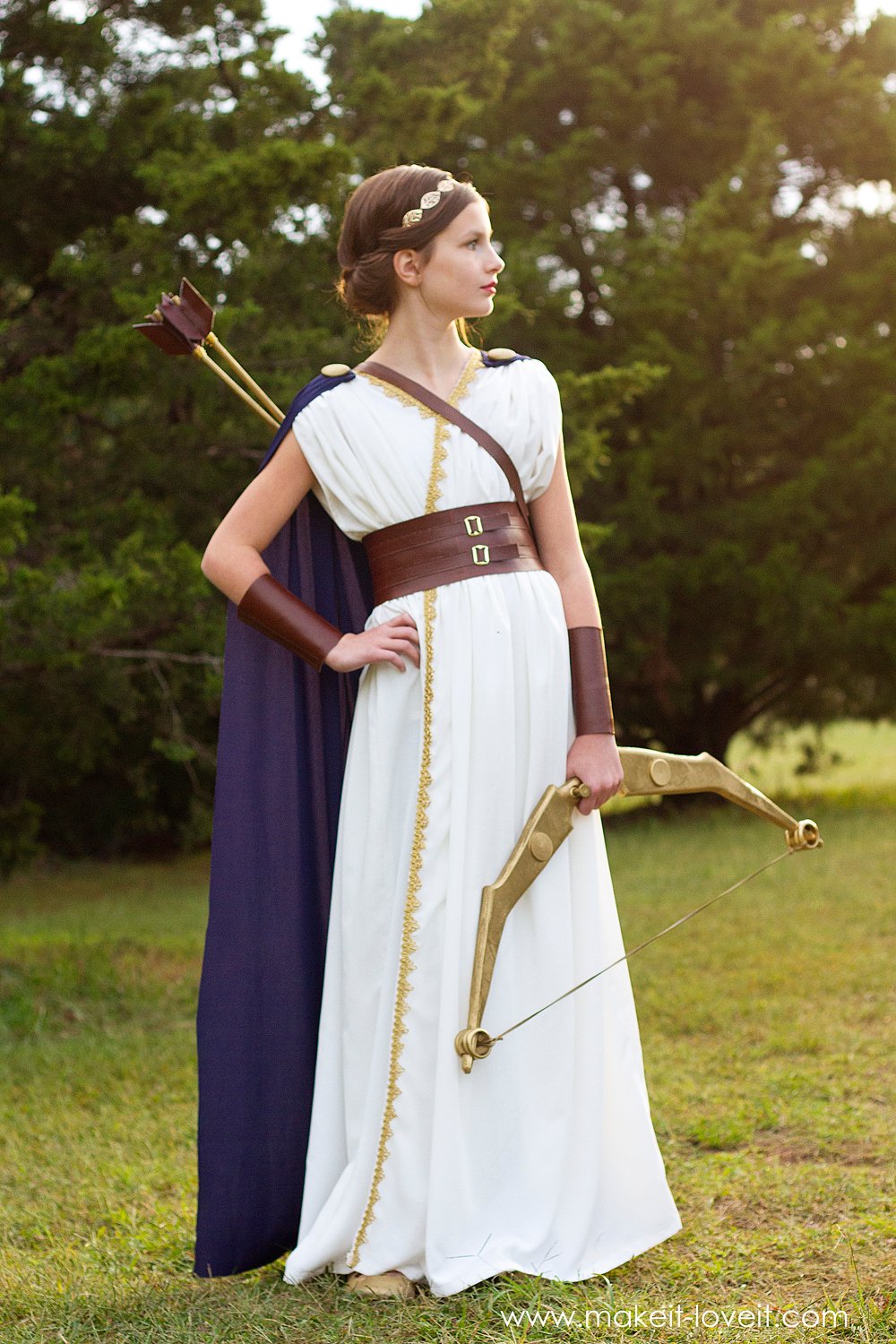 goddess costume with sleeves