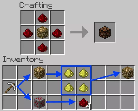 redstone lamp recipe